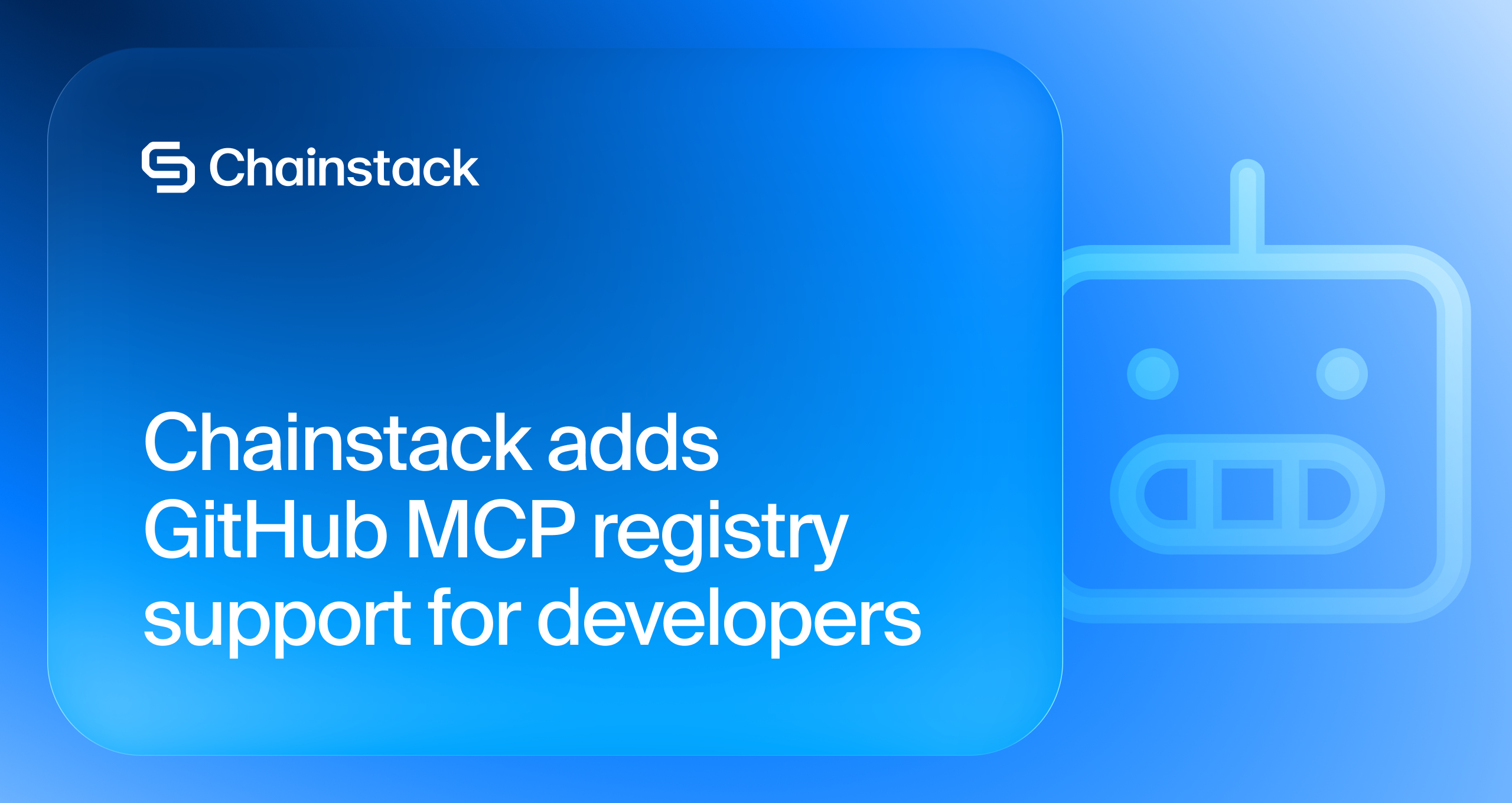 Chainstack adds GitHub MCP registry support for developers